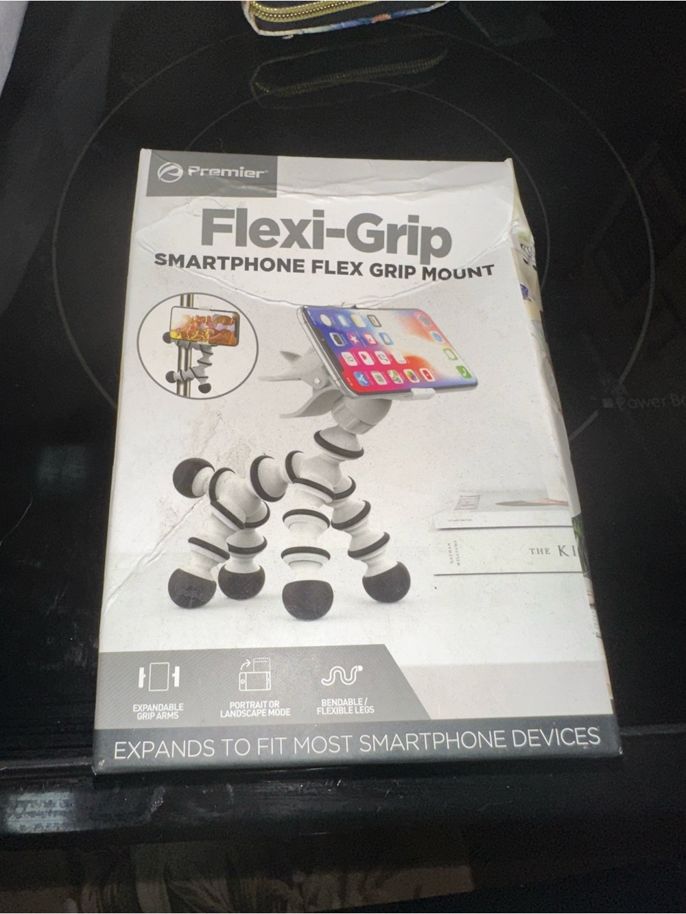 NEW Premier Flexi-Grip Smartphone Flex Mount - White/Black